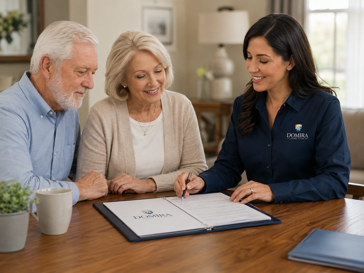Caregiver and senior in The Colony