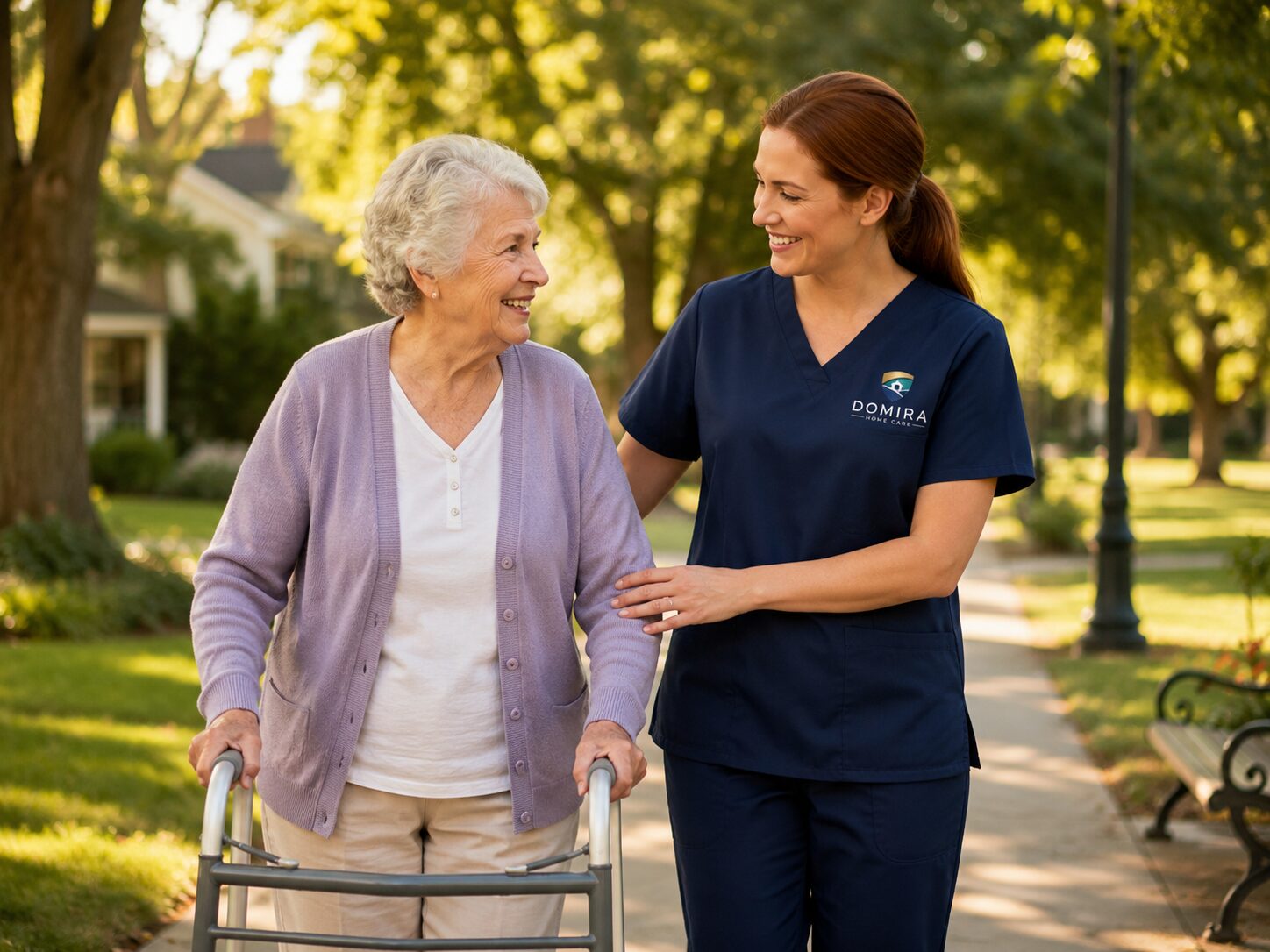 Caregiver helping with home tasks in McKinney