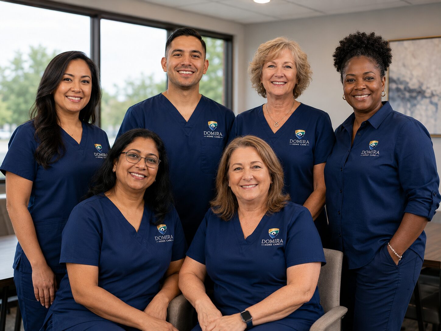 The Domira Home Care caregiver team